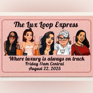The Lux Loop Express is Live!!! Like to be notified when we’re Live!!